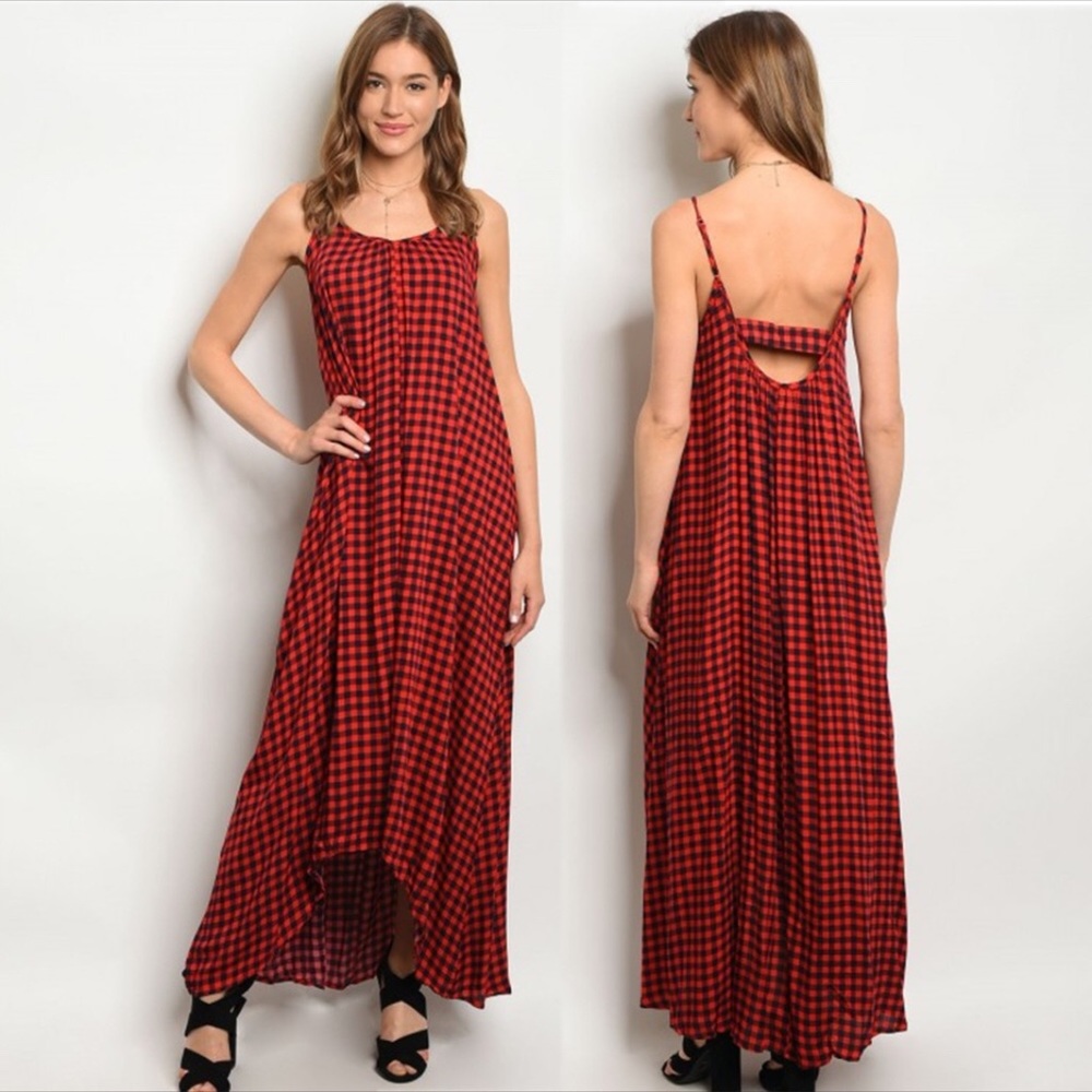 🙌BOGO🙌$20🙌RED & BLACK MAXI DRESS